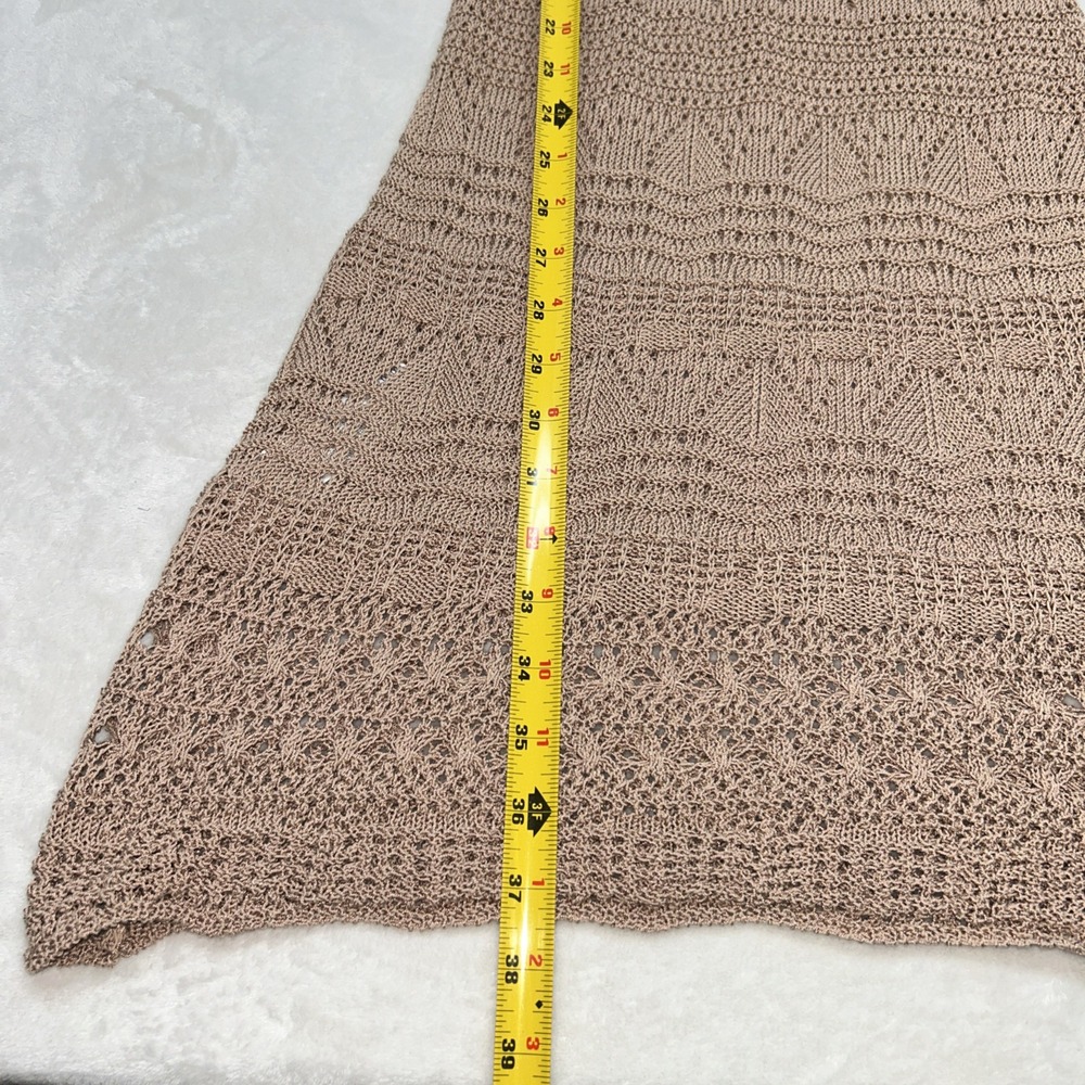 Zara Crochet Knit‎ Sleeveless Maxi Dress Womens Size Small - Picture 9 of 9